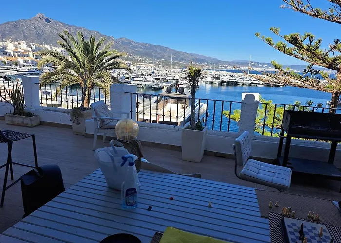 Private In Huge Penthouse 1st Line Puerto Banus, Incredible Views, Jacuzzis * Marbellac